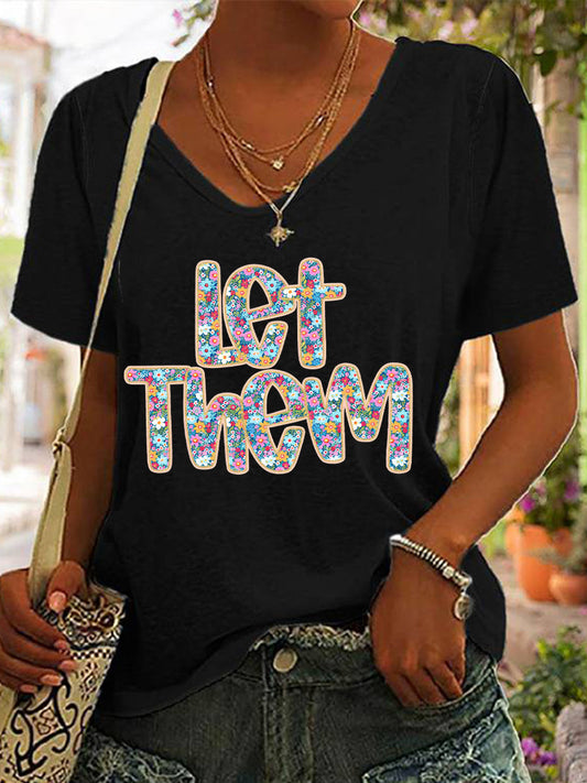 Women's Suicide Prevention Awareness Mental Health Let Them Print T-Shirt