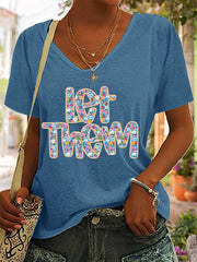 Women's Suicide Prevention Awareness Mental Health Let Them Print T-Shirt