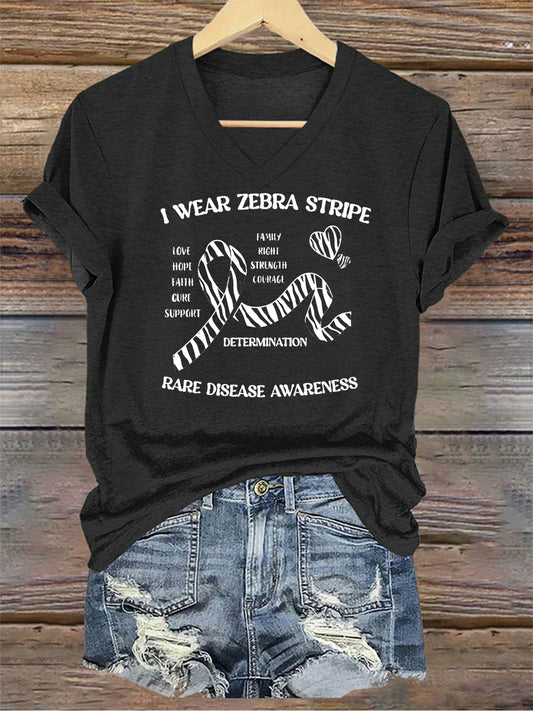 Women's Stay You Matter Printed V-neck T-shirt