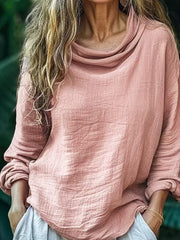 Women's Vintage Simple Linen Shirt