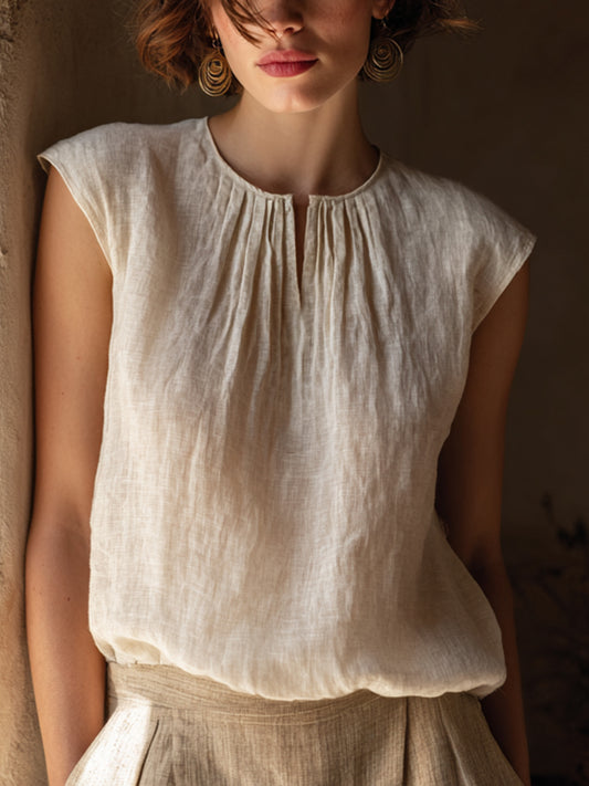 Women's Elegant Simple Linen Shirt