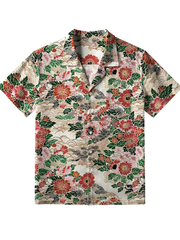 Men's Floral Splendor Button-Down Shirt