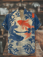Men's Japanese Art Printed Shirt