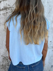 Women's Simple Solid Color Linen Shirt