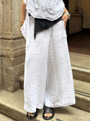Women's Simple Solid Color Linen Pants