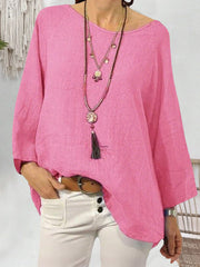 Women's solid casual tops