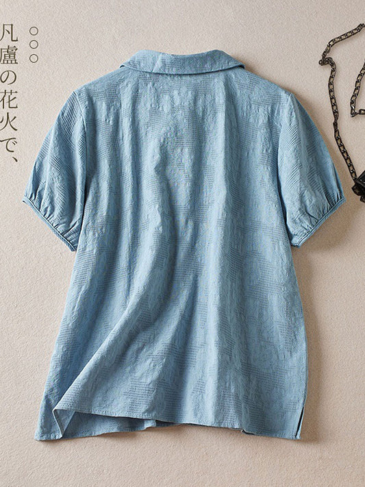 Women's solid color casual shirts