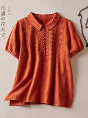 Women's solid color casual shirts