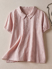 Women's solid color casual shirts