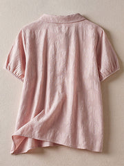 Women's solid color casual shirts