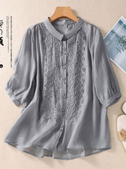 Women's solid color casual shirts