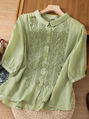 Women's solid color casual shirts