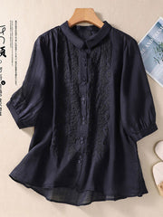 Women's solid color casual shirts