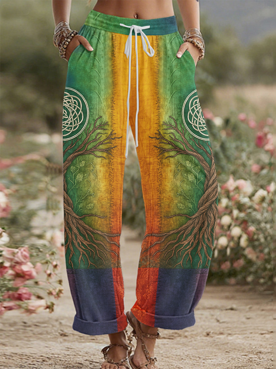 Printed Comfortable High Stretch Flared Pants