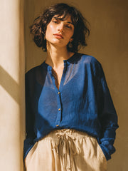 Women's Elegant Simple Linen Shirt